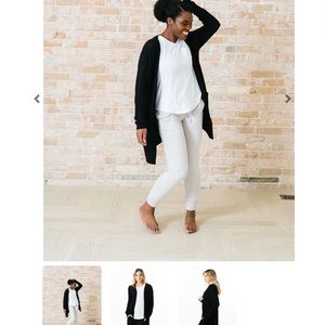 Zyia black lounge boyfriend cardigan